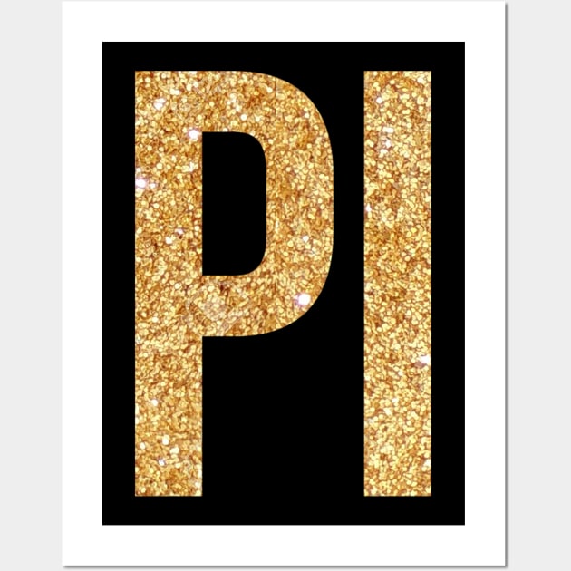 Gold Pi Wall Art by lolosenese